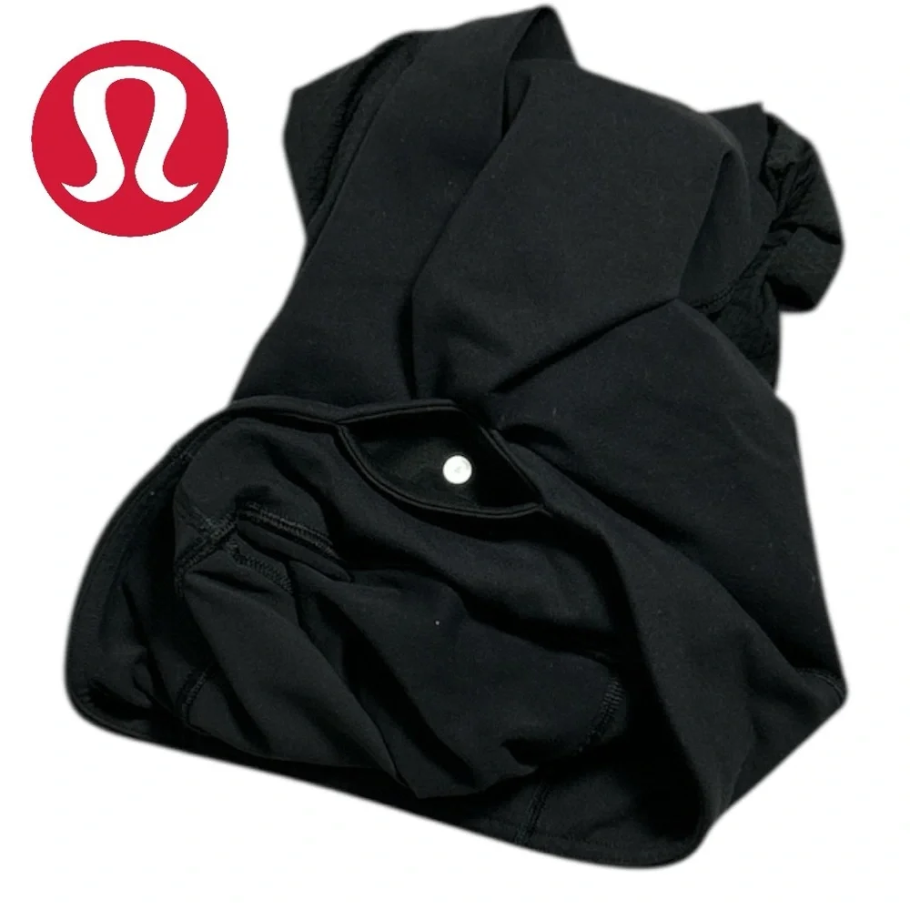 Lululemon Athletica Women’s Diamond Mesh Back Black Crop‎ Leggings - Size 4